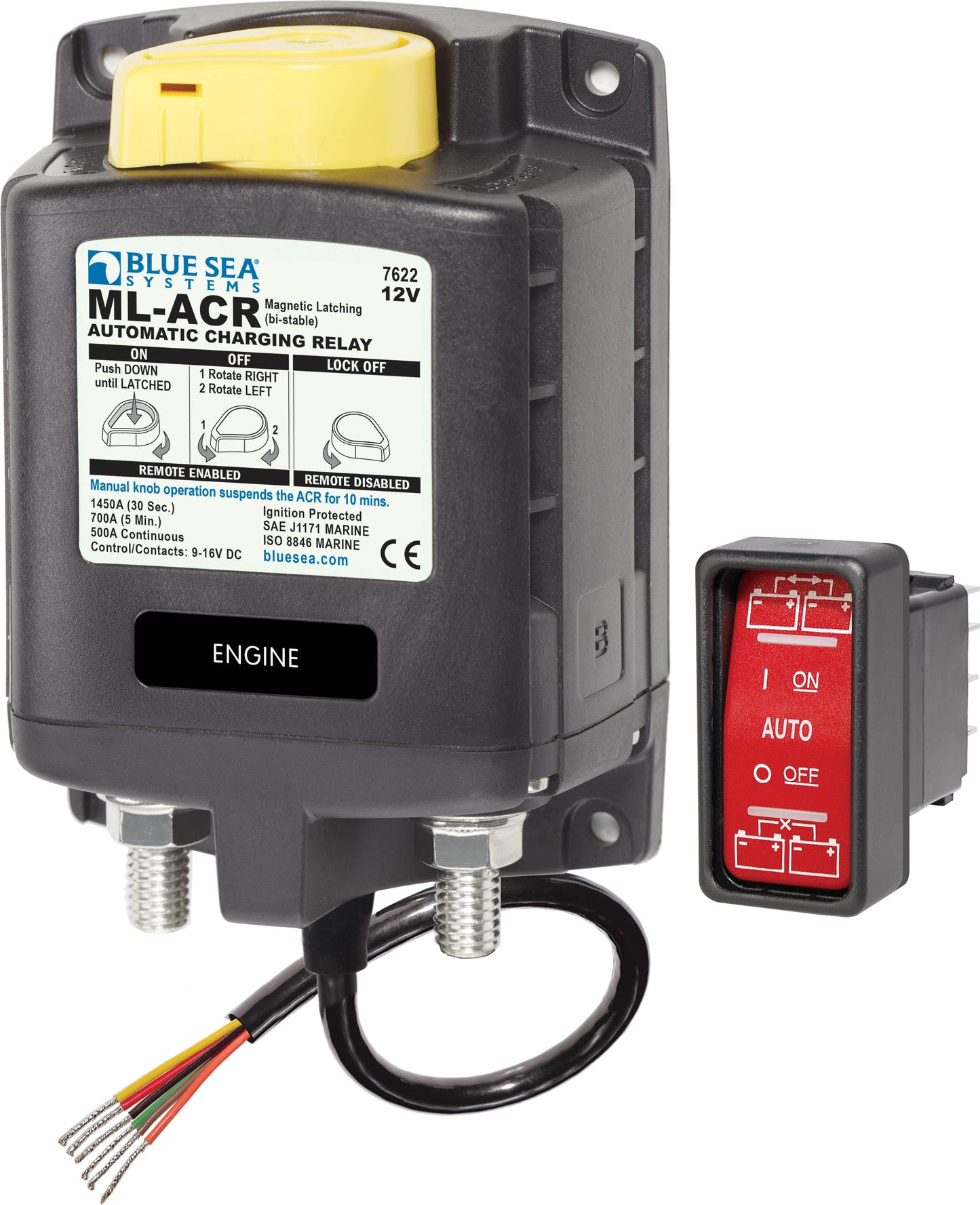 Blue Sea Systems 7622 ML-ACR Automatic Charging Relay 12V 500A