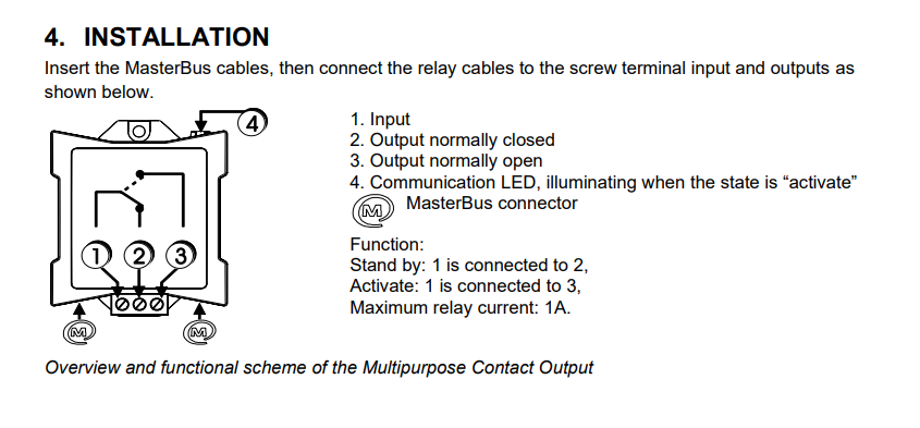 Mastervolt 77030500 Multi Purpose Output Contactor