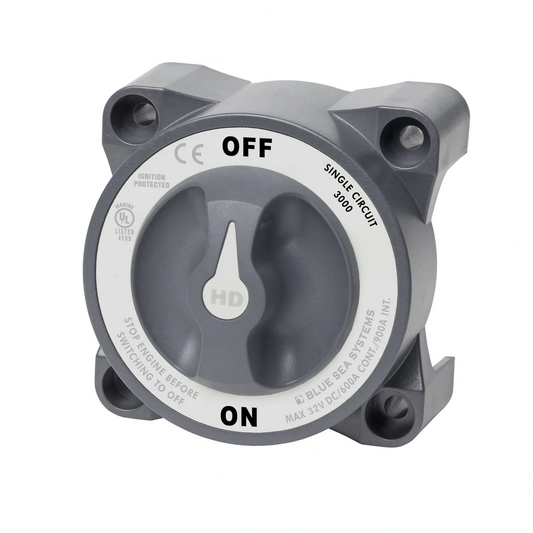 Blue Sea Systems 3000 Battery Switch 600A Heavy Duty On/Off