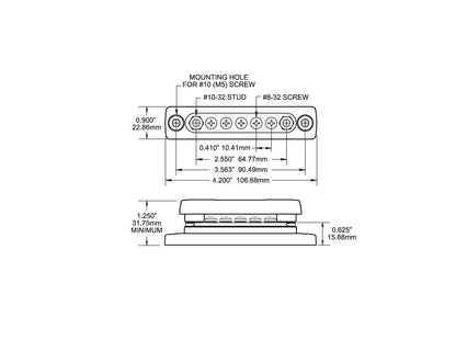 Blue Sea Systems 2314 Bus Bar 150A - 5 Gang