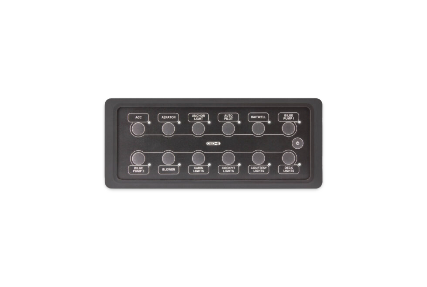 CZone 80-911-0164-00 Waterproof Keypad - 6X2 Landscape