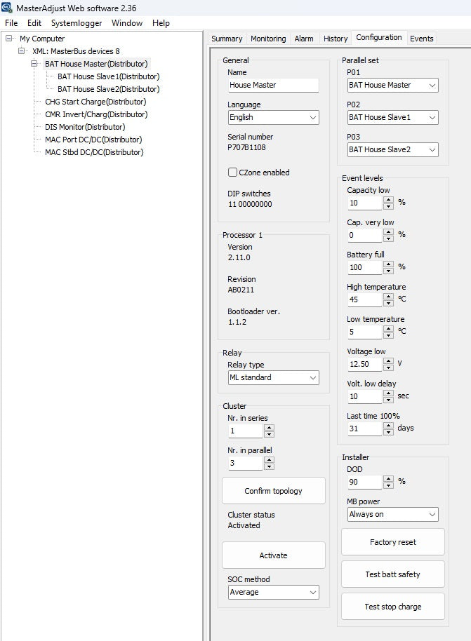 Mastervolt & CZone 77030100 USB Interface Programming Tool