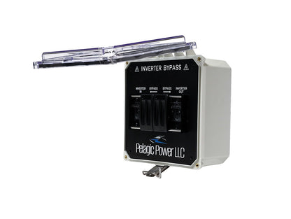 Inverter Bypass Surface Mount Box with Circuit Breaker Lockouts
