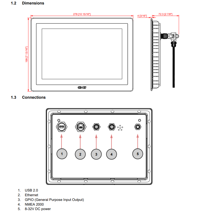 CZone 80-911-0102-01 LCD Touch 10 G2 Display & Retrofit Kit