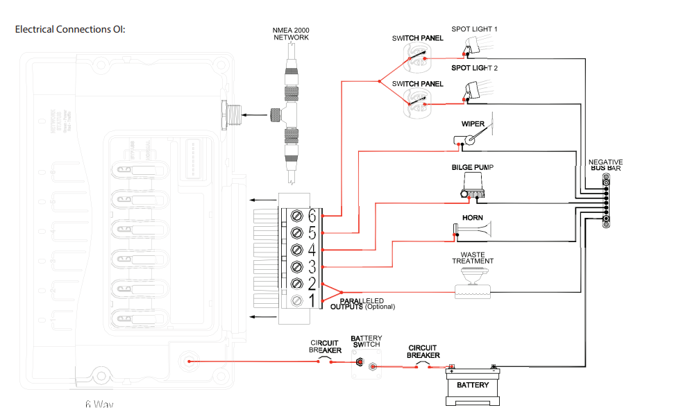 CZone 80-911-0009-00 Output Interface with Connector and Boot