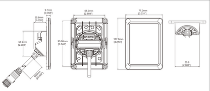 CZone 80-911-0163-00 Waterproof Keypad - Portrait