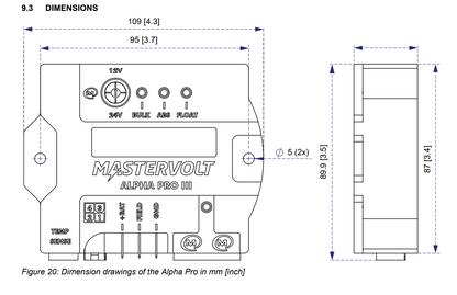 Mastervolt 45513000 Alpha Pro III Alternator Regulator