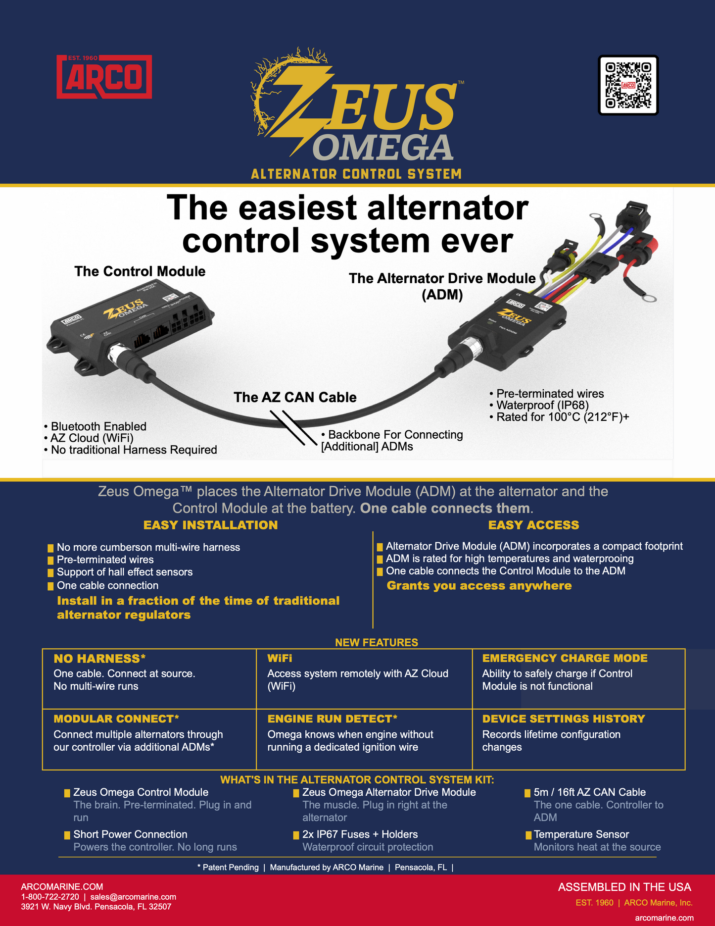 Zeus Omega Hall Effect Sensor — Alternator Drive Module A2241