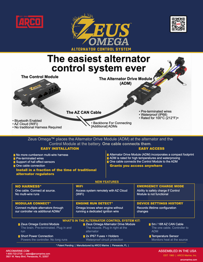 Zeus Omega Hall Effect Sensor — Alternator Drive Module A2241