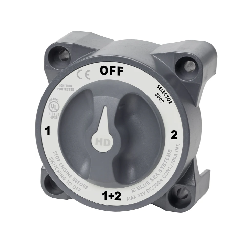 Blue Sea Systems 3002 Battery Switch 500A Selector 1/2/Combine