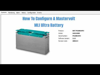 Mastervolt 66026000 MLI Ultra 24V/6000W 230AH Lithium Battery