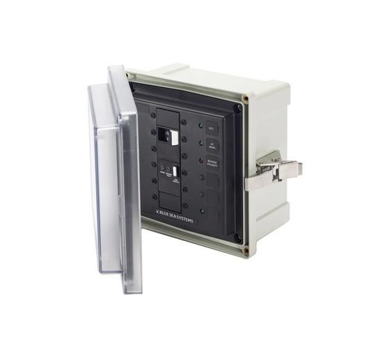 Blue Sea Systems 3119 SMS Surface Mount System 120V/240V 50A ELCI Main + 1 Circuit