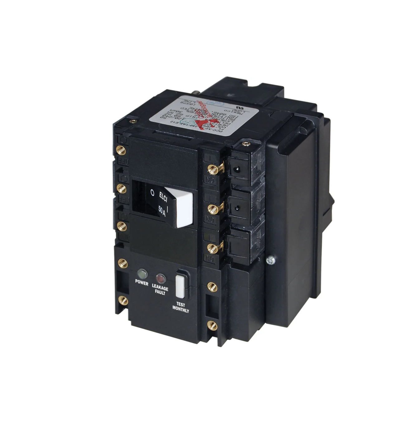 Blue Sea Systems 3119 SMS Surface Mount System 120V/240V 50A ELCI Main + 1 Circuit