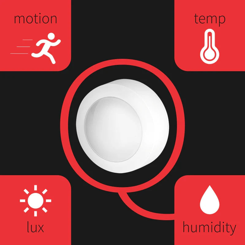 Zooz ZSE11 800LR 800 Series Z-Wave Long Range Q Sensor | Motion, Temp, Humidity, Light